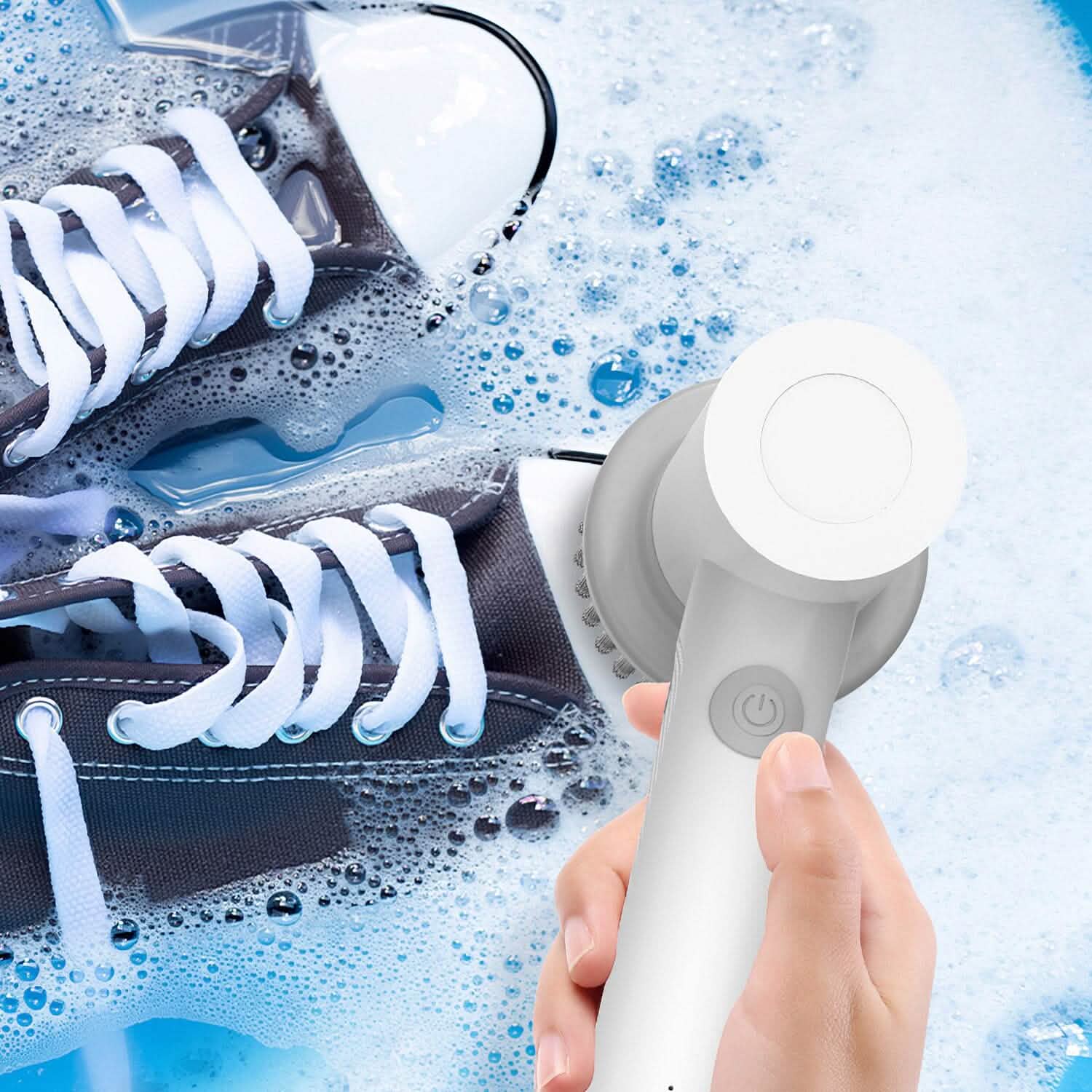 Brosse de nettoyage électrique portative sans fil avec 2 vitesses de rotation