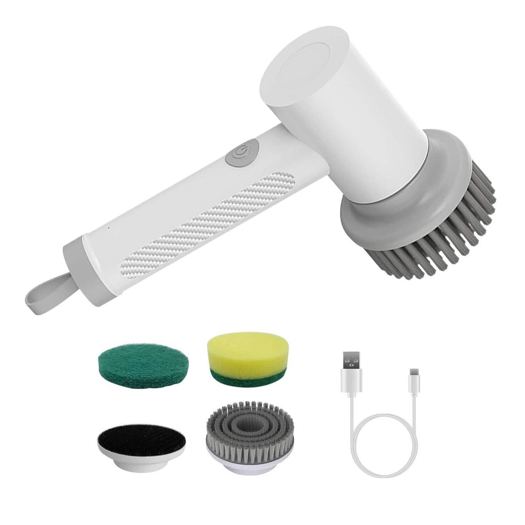 Brosse de nettoyage électrique portative sans fil avec 2 vitesses de rotation