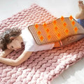 Coussin chauffant électrique, Couverture chauffante lavable pour soulager les douleurs musculaires et dorsales