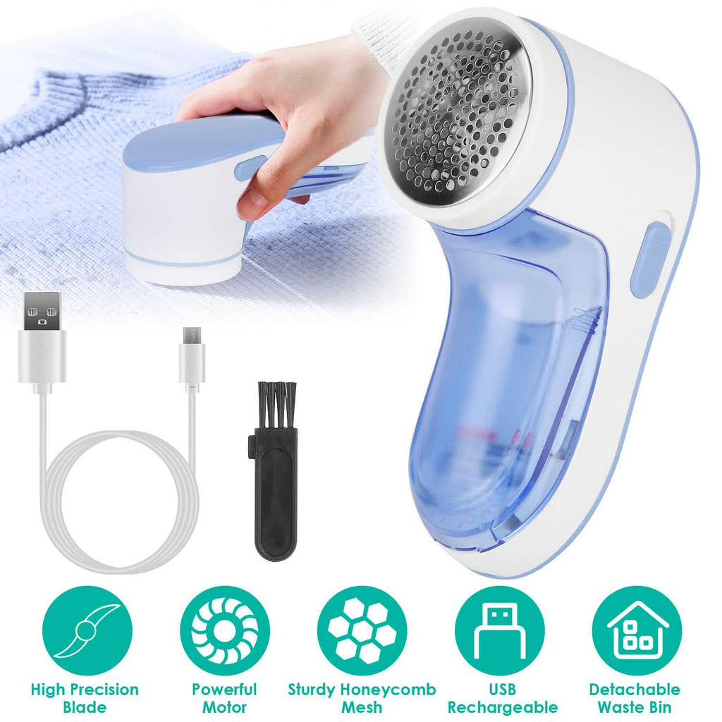 Rasoir anti-bouloches électrique rechargeable par USB pour vêtements et tissus