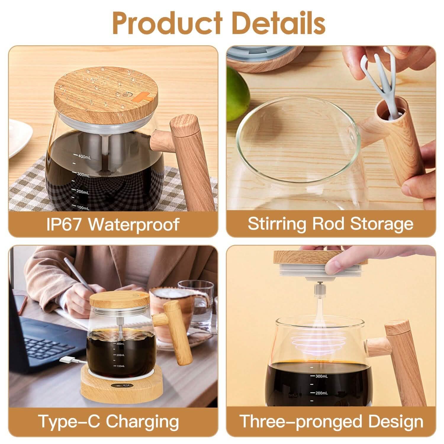 Tasse mélangeuse électrique 400 ML à grande vitesse