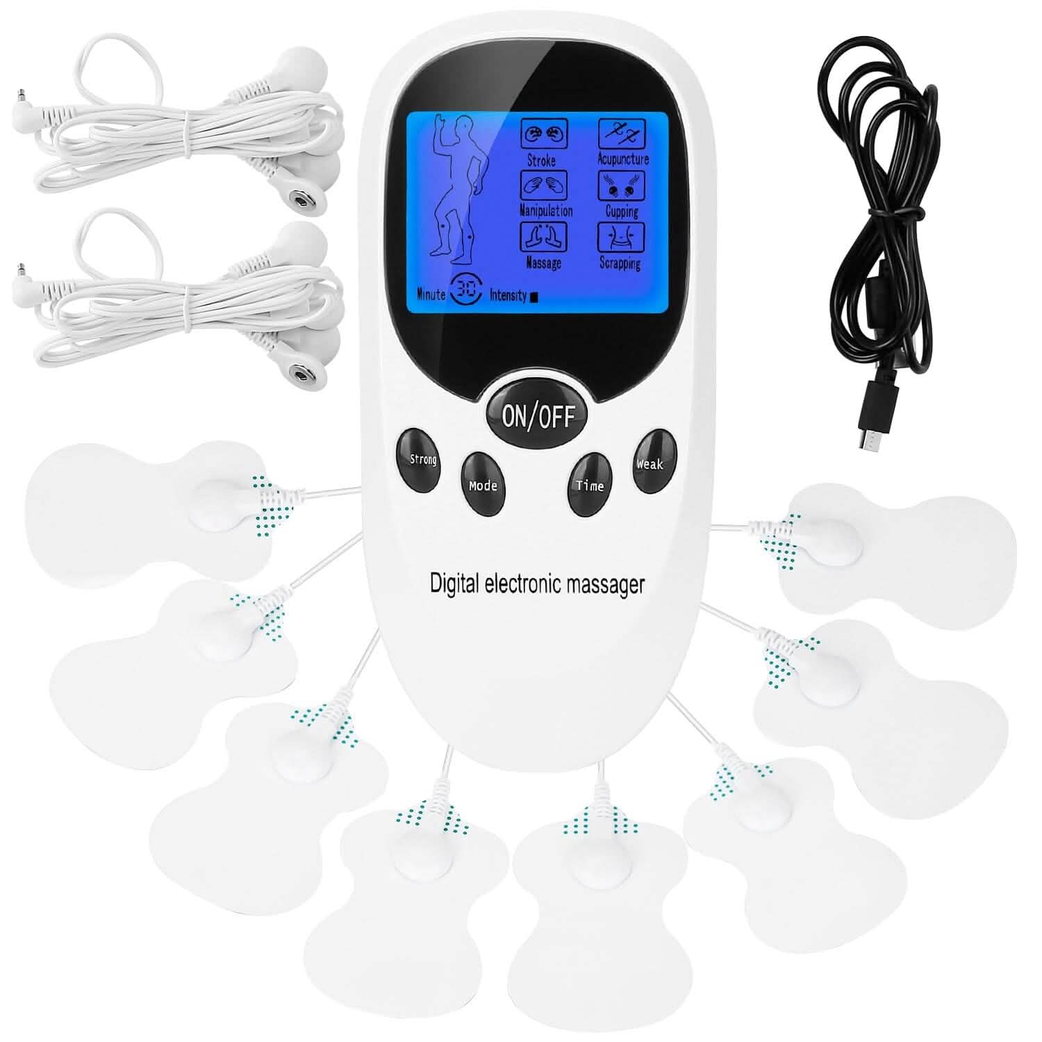 Électrostimulateur musculaire avec fils pour électrodes