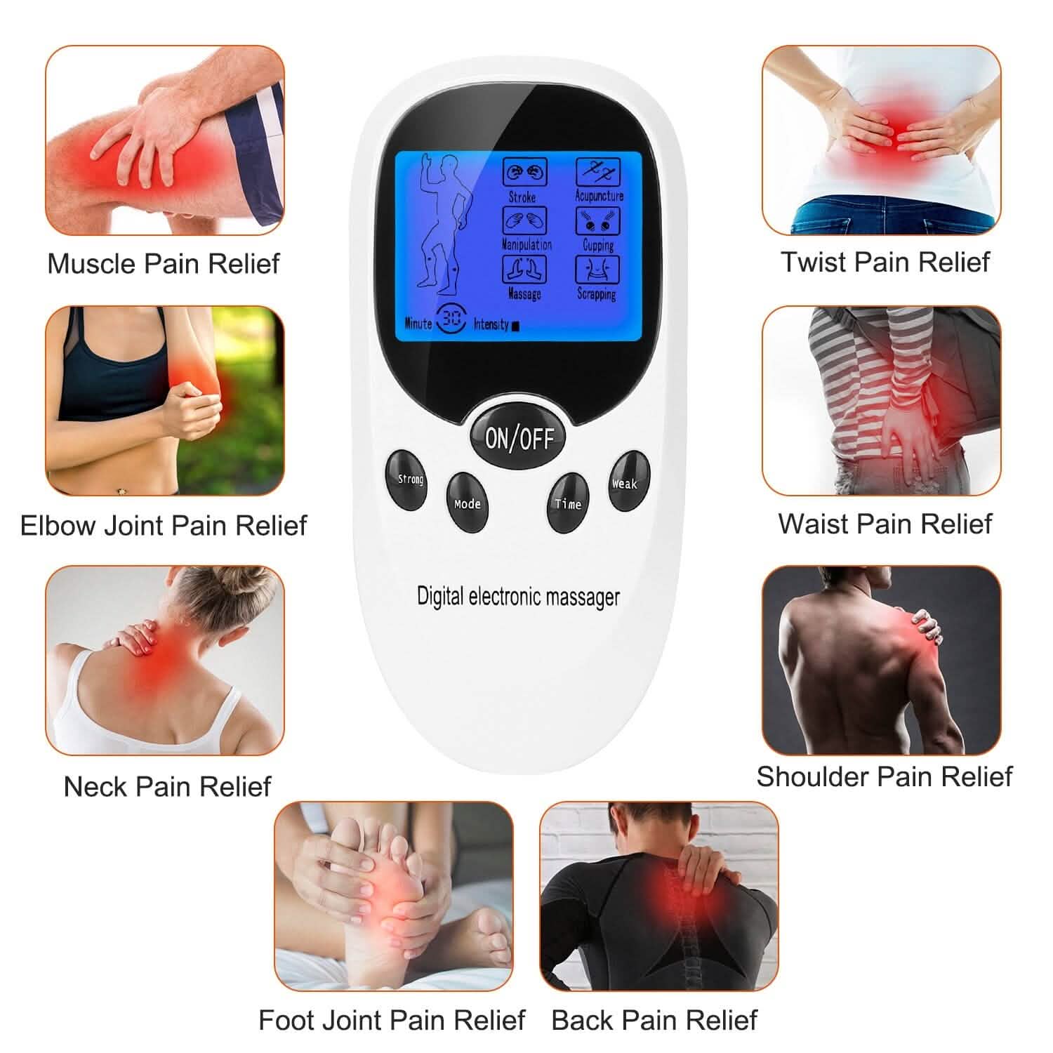Électrostimulateur musculaire avec fils pour électrodes