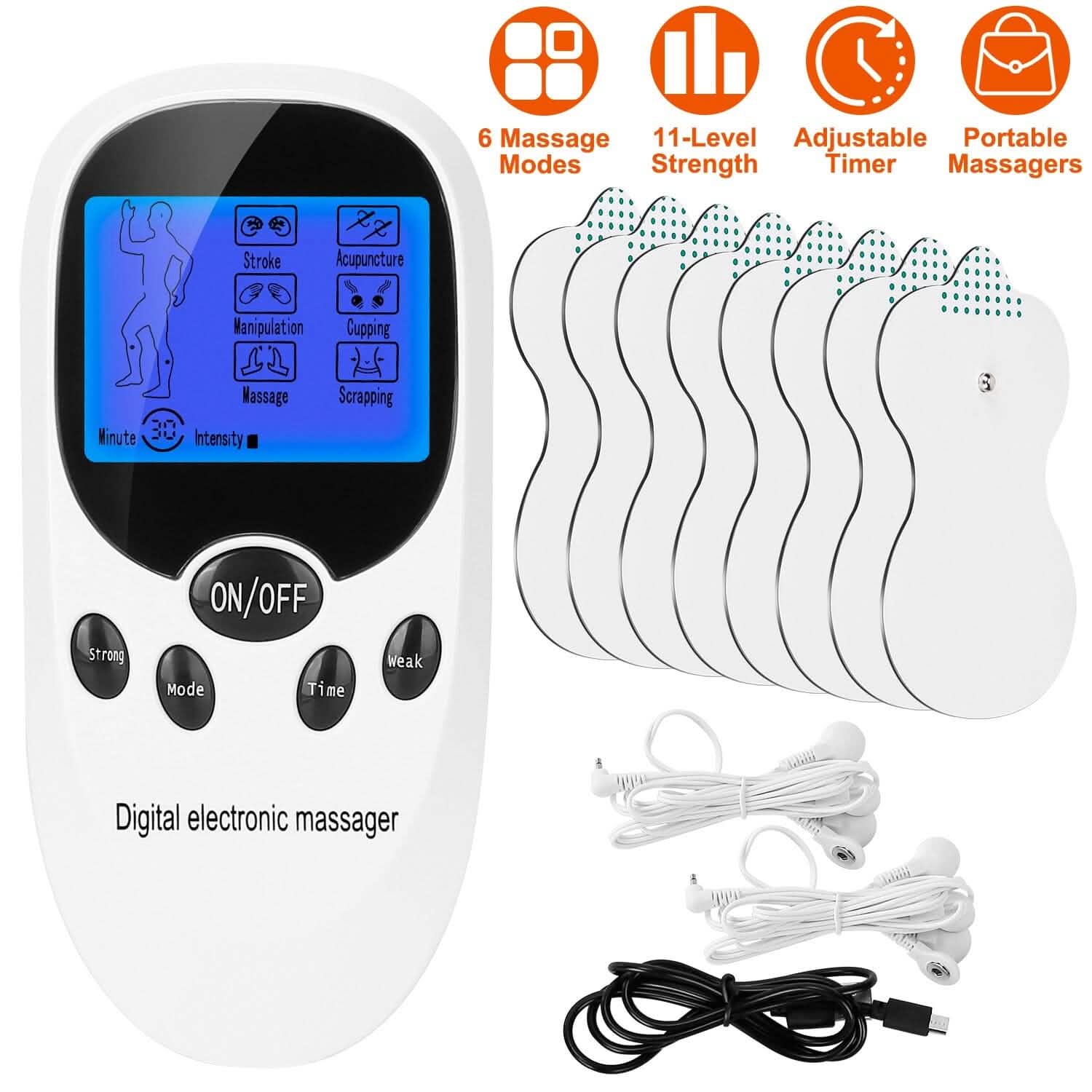 Électrostimulateur musculaire avec fils pour électrodes