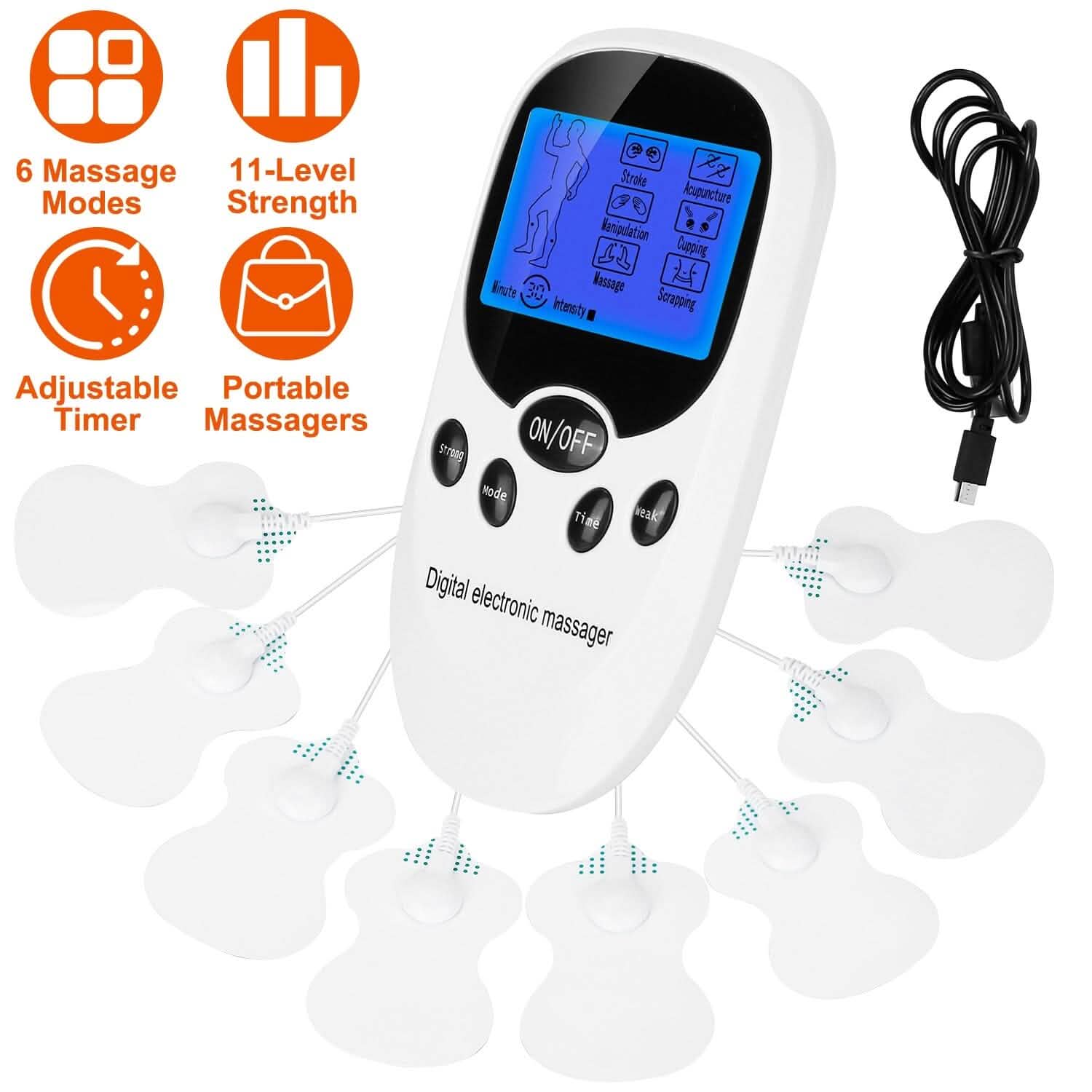 Électrostimulateur musculaire avec fils pour électrodes