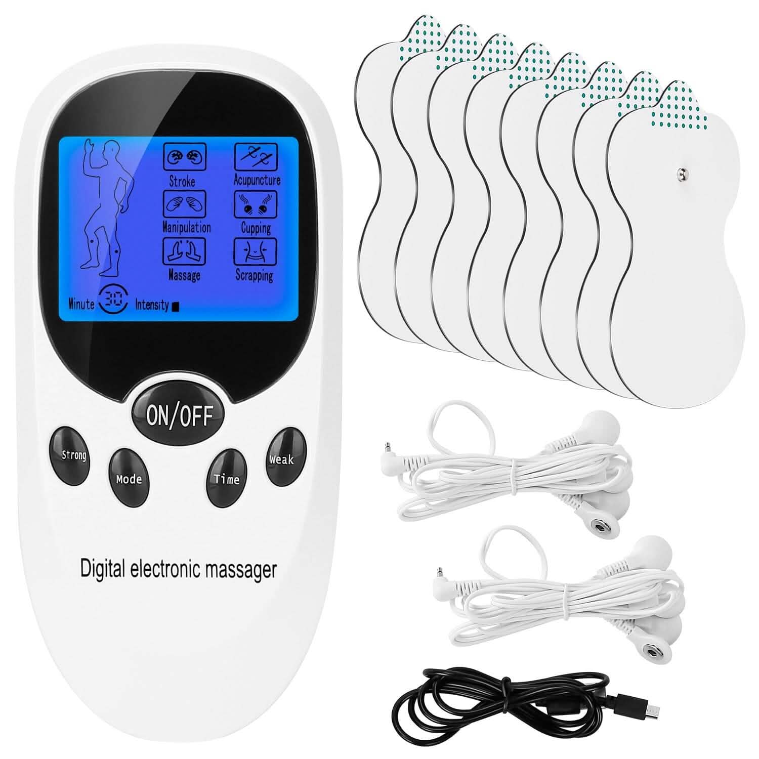 Électrostimulateur musculaire avec fils pour électrodes