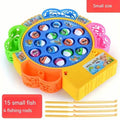 Ensemble de jouets de pêche rotatifs musicaux électriques