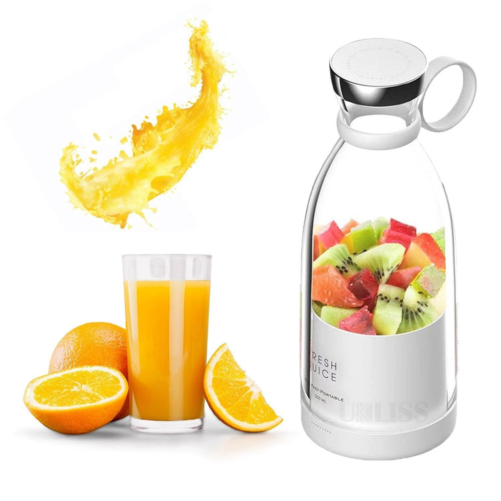 Mélangeur Électrique Portable Bouteille de Jus en Verre Presse-Agrumes Fruits Frais USB Multifonctionnel Mixeur de Fraises d'Agrumes et de Milkshakes Mini Tasse de Presse-Agrumes Électrique Portable Rechargeable par USB, Mixeur Compact Multi-Fonctionnel