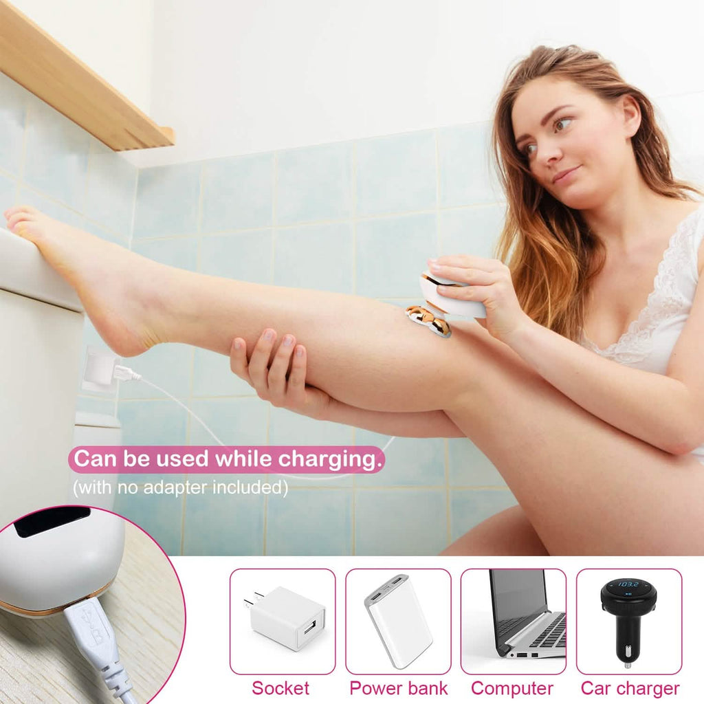 Rasoir électrique pour femme, épilateur indolore pour les jambes