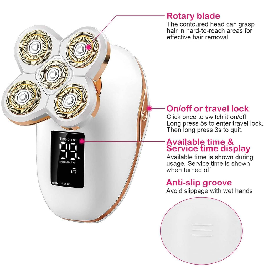 Rasoir électrique pour femme, épilateur indolore pour les jambes