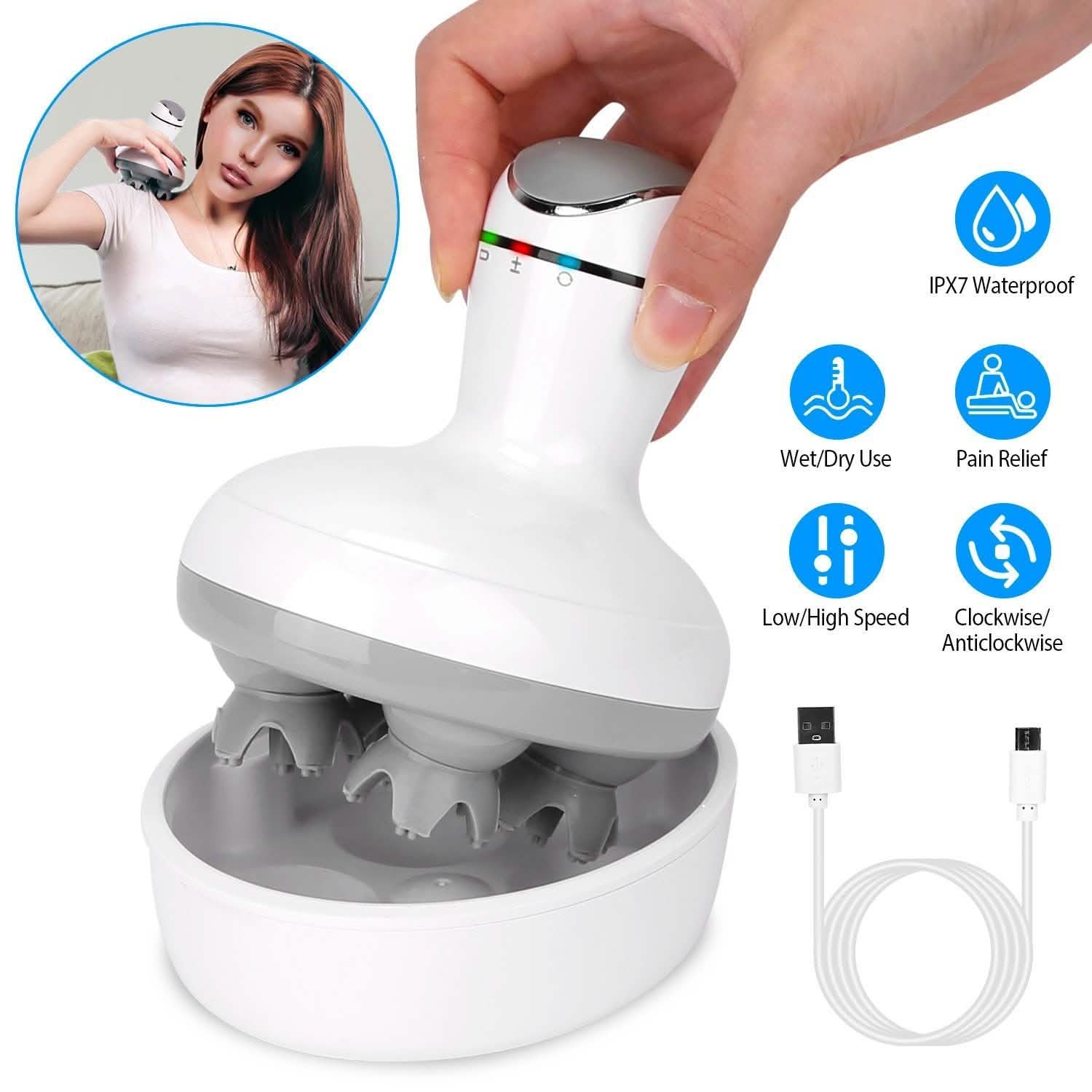 Masseur de cuir chevelu électrique portable