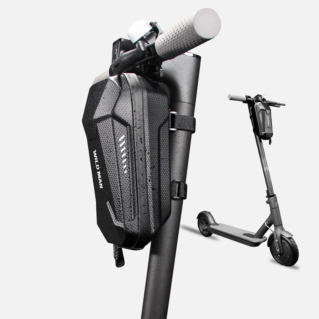 Sac avant de trottinette électrique étanche EVA coque rigide réfléchissant sac de guidon suspendu sac de rangement coque rigide étanche sac de rangement pour trottinettes trottinettes électriques vélos pliants
