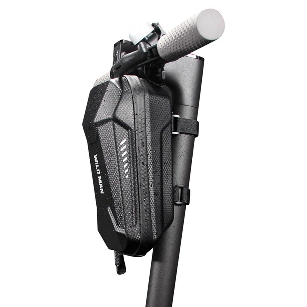 Sac avant de trottinette électrique étanche EVA coque rigide réfléchissant sac de guidon suspendu sac de rangement coque rigide étanche sac de rangement pour trottinettes trottinettes électriques vélos pliants