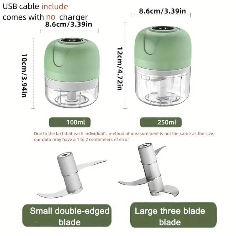 Hachoir à légumes électrique rechargeable par USB