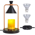 Lampe chauffante électrique pour cire fondue, intensité variable, avec 2 ampoules GU10