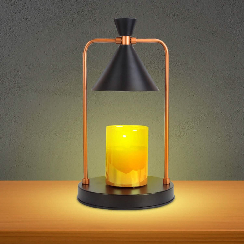 Lampe chauffante électrique pour cire fondue, intensité variable, avec 2 ampoules GU10