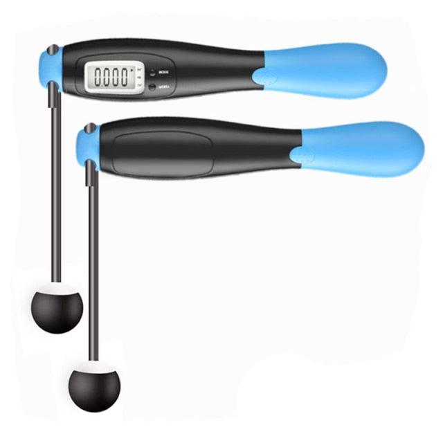 Corde à sauter électronique sans fil, corde à sauter intelligente pour le fitness, la gym, avec écran LCD, compteur de vitesse, pour femmes, pour l'entraînement, le CrossFit, les adultes, les enfants, corde à sauter réglable pour l'exercice.