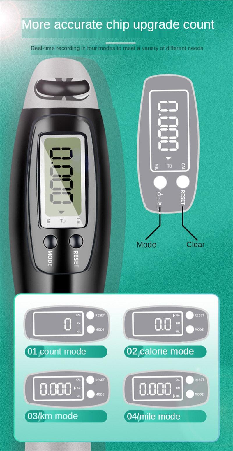 Corde à sauter électronique sans fil, corde à sauter intelligente pour le fitness, la gym, avec écran LCD, compteur de vitesse, pour femmes, pour l'entraînement, le CrossFit, les adultes, les enfants, corde à sauter réglable pour l'exercice.