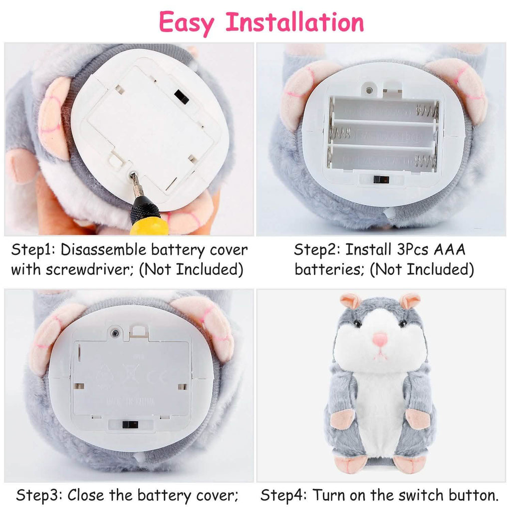Peluche Hamster Parlant Électronique