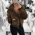 Manteau femme élégant en fausse fourrure avec capuche, taille haute, coupe ajustée, noir/rouge/rose, veste en fausse fourrure, manteaux en fausse fourrure de lapin