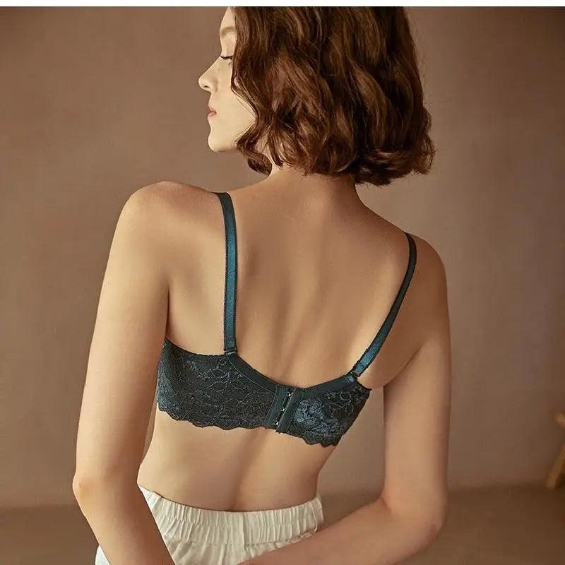 Soutiens-gorge transparents élégants pour femmes, ultra fins en dentelle, sans armatures, push-up, grandes tailles, haut d'été 34 36 38 40 Bonnet ABCD