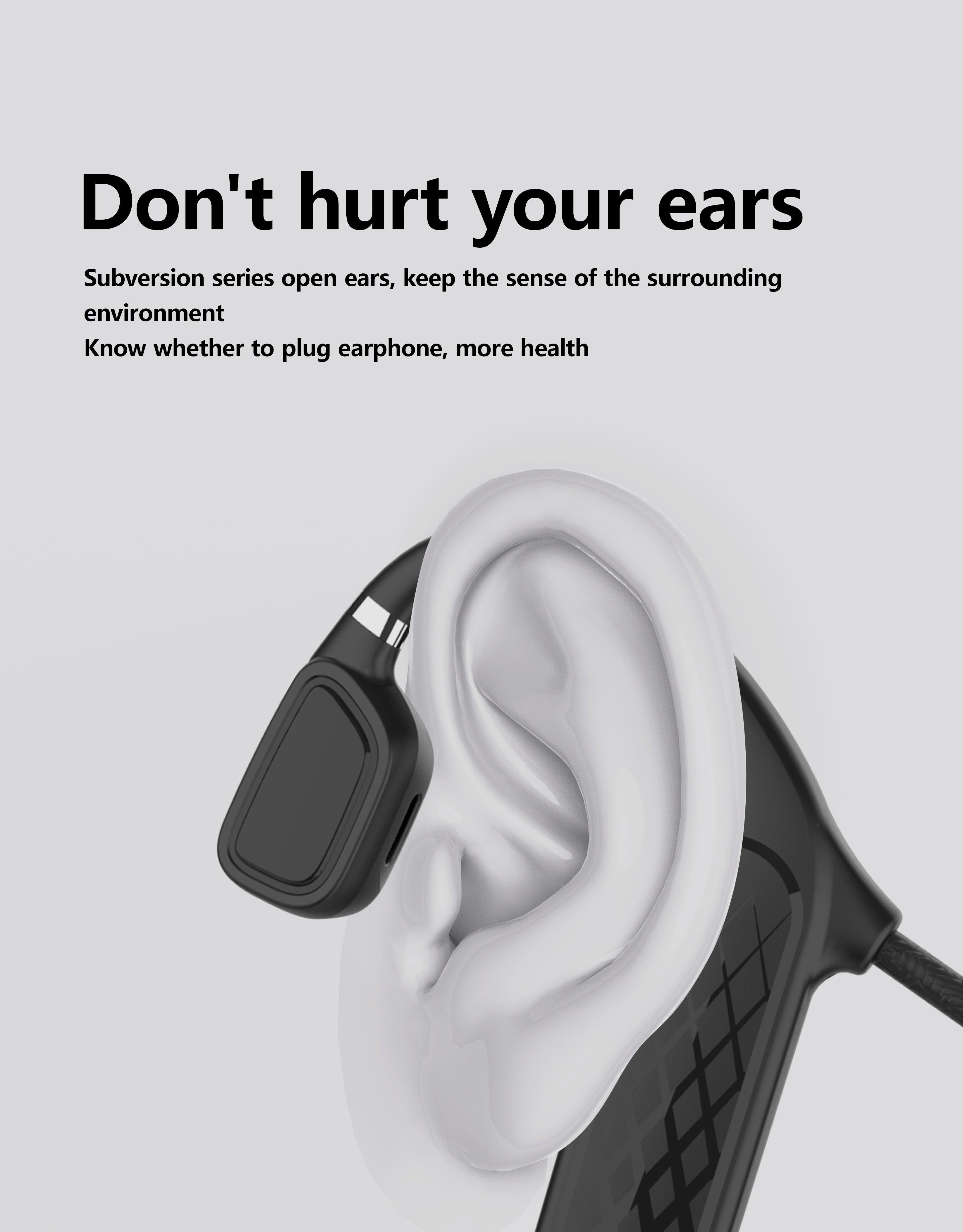 Élégants écouteurs sans fil noirs pour l'entraînement et la course à pied, écouteurs Bluetooth avec micro gris, casque Bluetooth 5.0 à conduction osseuse étanche, casque de sport, casques Bluetooth, conception mains libres pour la musique