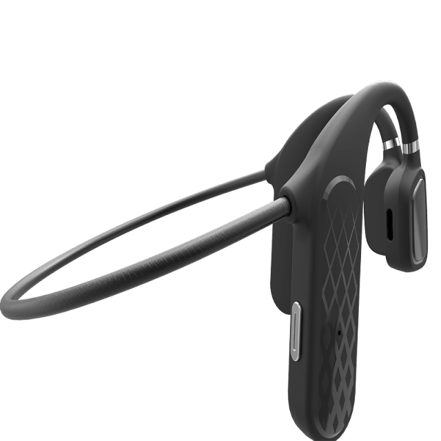 Élégants écouteurs sans fil noirs pour l'entraînement et la course à pied, écouteurs Bluetooth avec micro gris, casque Bluetooth 5.0 à conduction osseuse étanche, casque de sport, casques Bluetooth, conception mains libres pour la musique