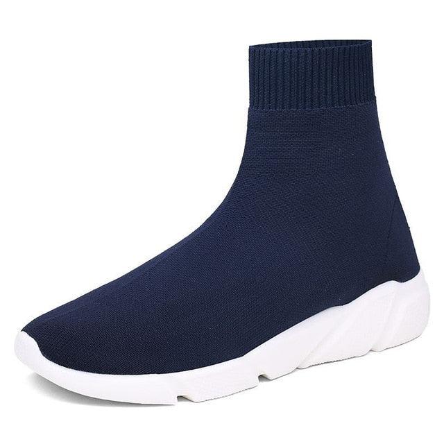 Baskets élégantes noires pour femmes, baskets sans lacets extensibles noires pour femmes, chaussures de marche légères et respirantes, chaussures de course, baskets de sport décontractées en maille pour l'entraînement