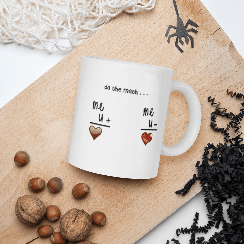 Élégante tasse en céramique "Lets Do Math's" – Mignonne tasse fantaisie, tasse à thé, tasse de Saint-Valentin, drôle tasse à café, cadeau pour les amoureux de la Saint-Valentin pour mari, petit ami, femme, petite amie, mignons cadeaux pour les êtres chers