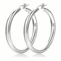 Boucles d'oreilles créoles rondes élégantes pour tous les jours