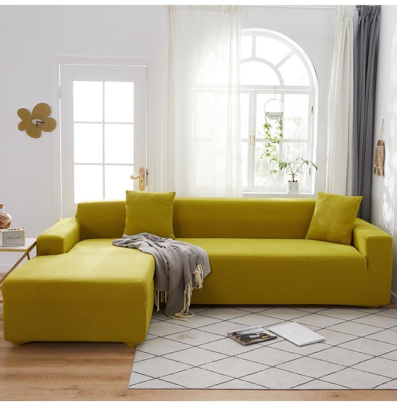 Housses de canapé élastiques élégantes pour salon, méridienne, canapé d'angle en forme de L, housse de fauteuil extensible, protecteur de meubles, housse de canapé en forme de L, housse de canapé sectionnel pour salon, housse de méridienne en tissu