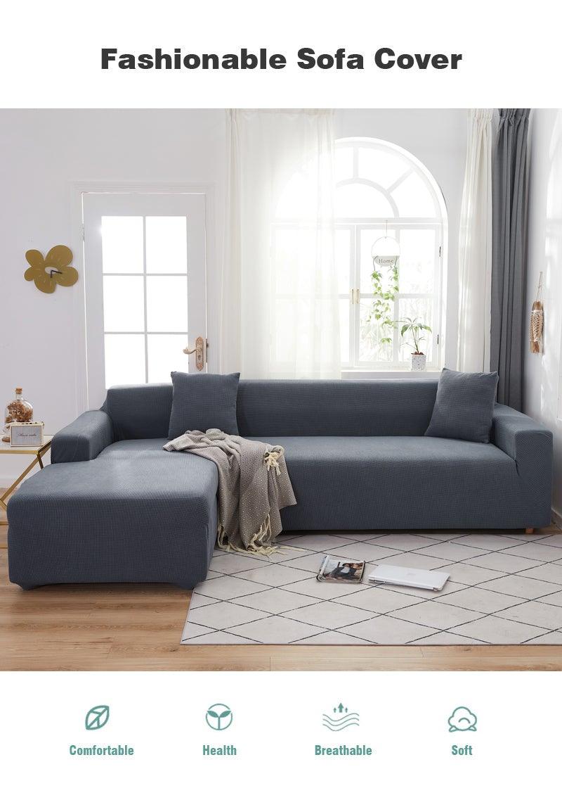 Housses de canapé élastiques élégantes pour salon, méridienne, canapé d'angle en forme de L, housse de fauteuil extensible, protecteur de meubles, housse de canapé en forme de L, housse de canapé sectionnel pour salon, housse de méridienne en tissu