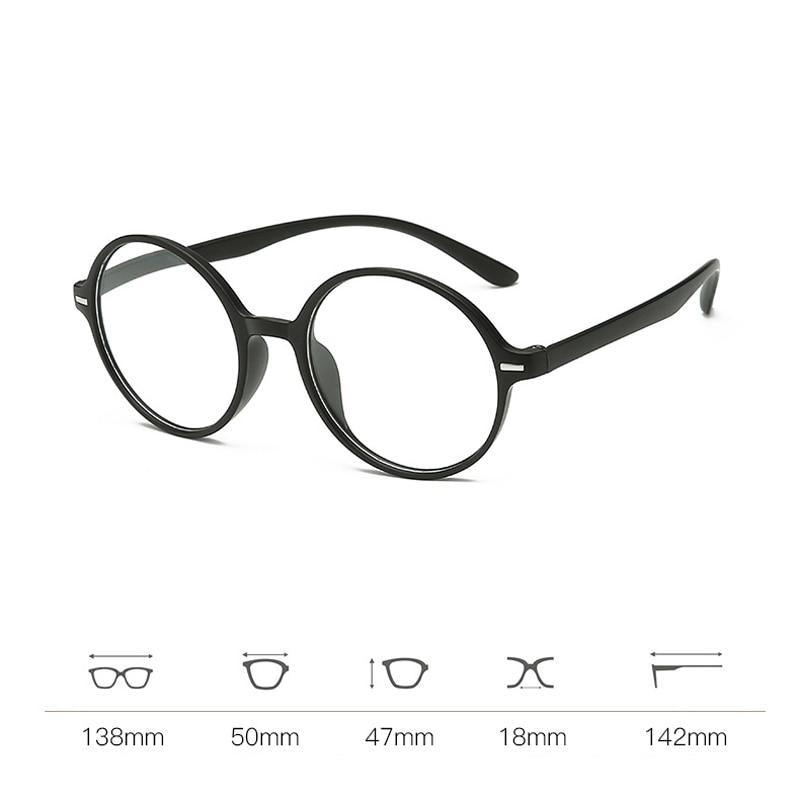 Lunettes de Lecture Anti Lumière Bleue Rondes Élégantes pour Ordinateur Femmes Hommes Unisexe Monture Ronde Ultralégère Presbytie +1.0 ~ 4.0