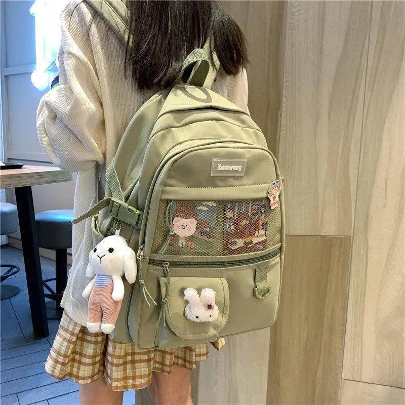Sac à Dos Élégant pour Filles Adolescentes et Femmes - Cartable Scolaire et Sacoche d'Ordinateur Portable Mignons et Tendance
