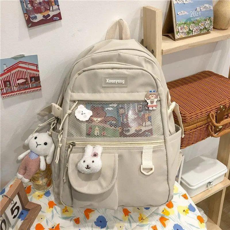Sac à Dos Élégant pour Filles Adolescentes et Femmes - Cartable Scolaire et Sacoche d'Ordinateur Portable Mignons et Tendance