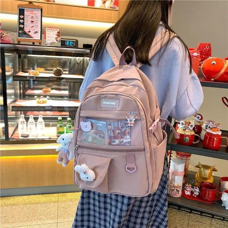 Sac à Dos Élégant pour Filles Adolescentes et Femmes - Cartable Scolaire et Sacoche d'Ordinateur Portable Mignons et Tendance