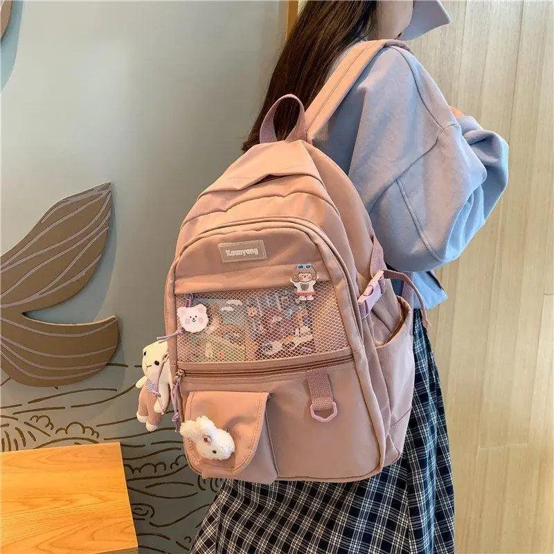 Sac à Dos Élégant pour Filles Adolescentes et Femmes - Cartable Scolaire et Sacoche d'Ordinateur Portable Mignons et Tendance