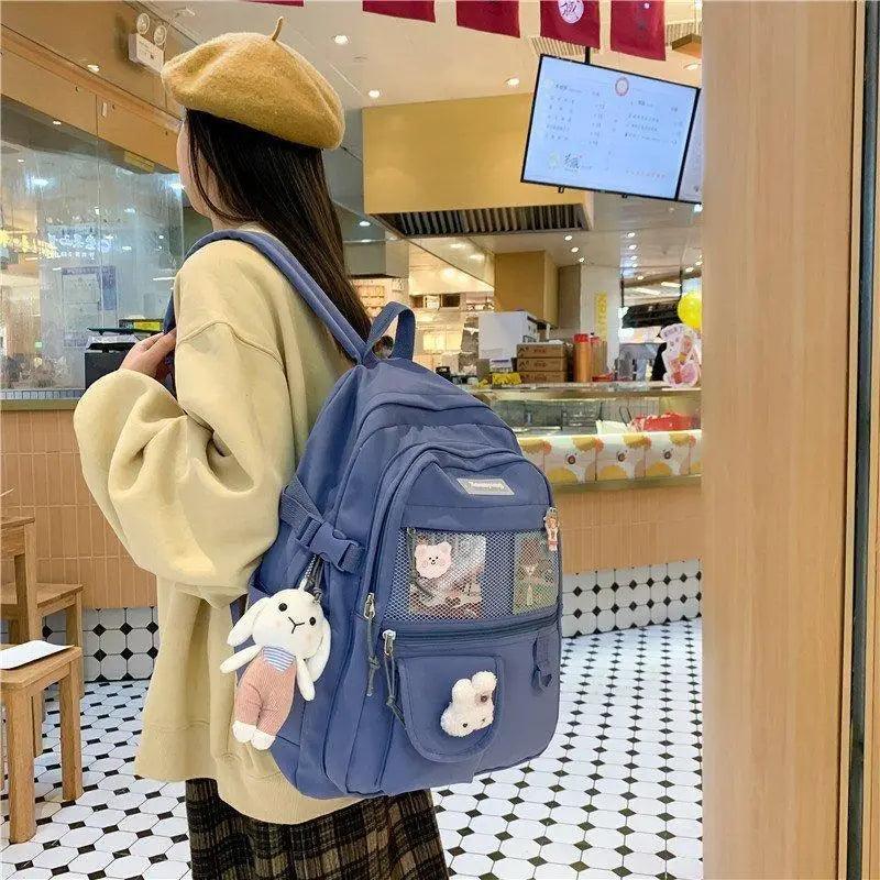 Sac à Dos Élégant pour Filles Adolescentes et Femmes - Cartable Scolaire et Sacoche d'Ordinateur Portable Mignons et Tendance