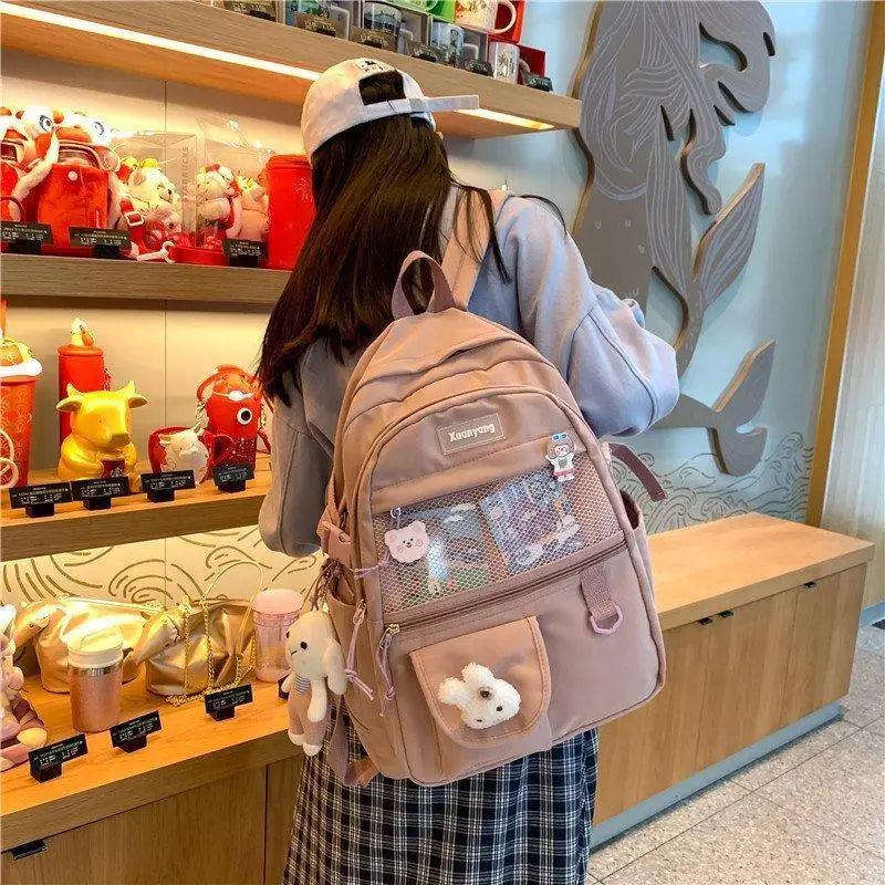 Sac à Dos Élégant pour Filles Adolescentes et Femmes - Cartable Scolaire et Sacoche d'Ordinateur Portable Mignons et Tendance