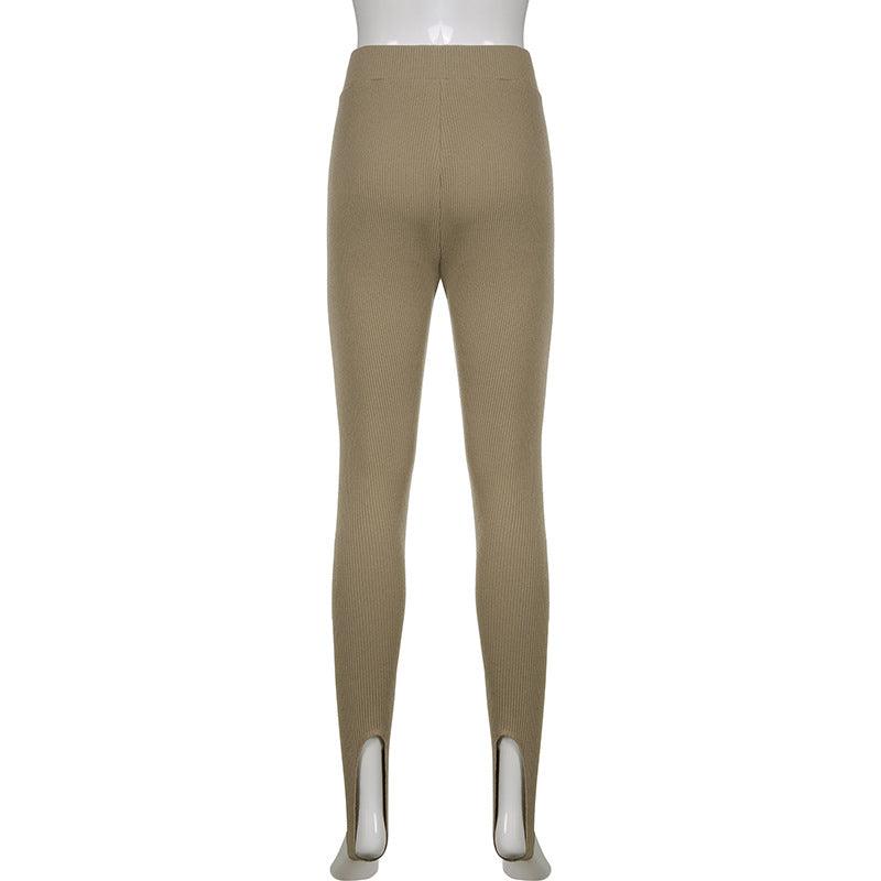Pantalon élégant en coton taille haute pour le fitness, décontracté printemps, nouveau legging moulant pour femme, legging de fitness sans couture pour femme, legging push-up sans couture, pantalon d'entraînement respirant.