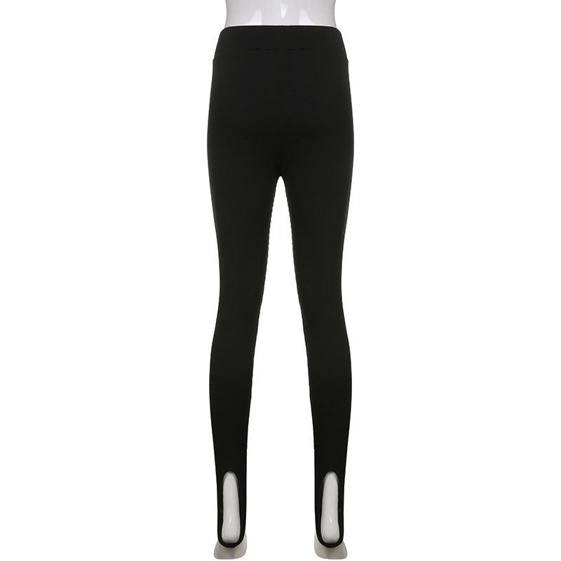 Pantalon élégant en coton taille haute pour le fitness, décontracté printemps, nouveau legging moulant pour femme, legging de fitness sans couture pour femme, legging push-up sans couture, pantalon d'entraînement respirant.