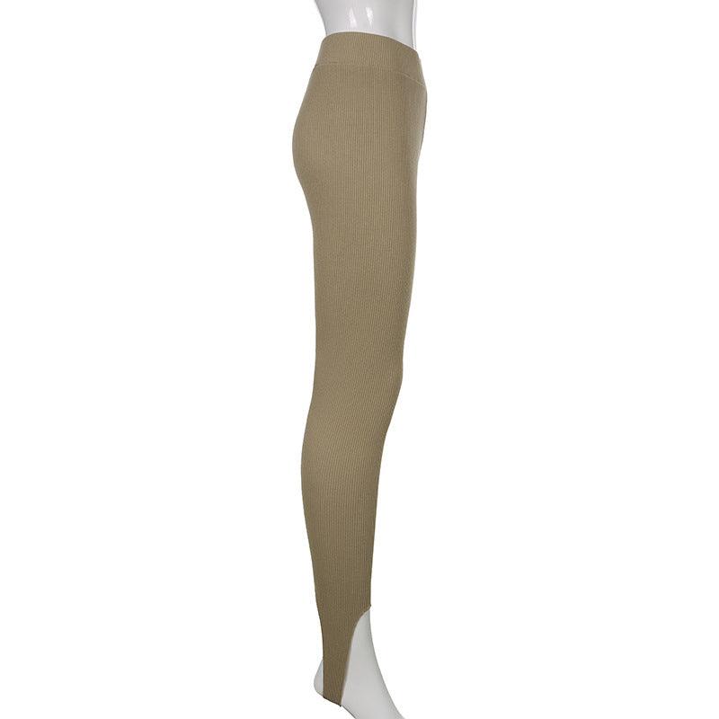 Pantalon élégant en coton taille haute pour le fitness, décontracté printemps, nouveau legging moulant pour femme, legging de fitness sans couture pour femme, legging push-up sans couture, pantalon d'entraînement respirant.