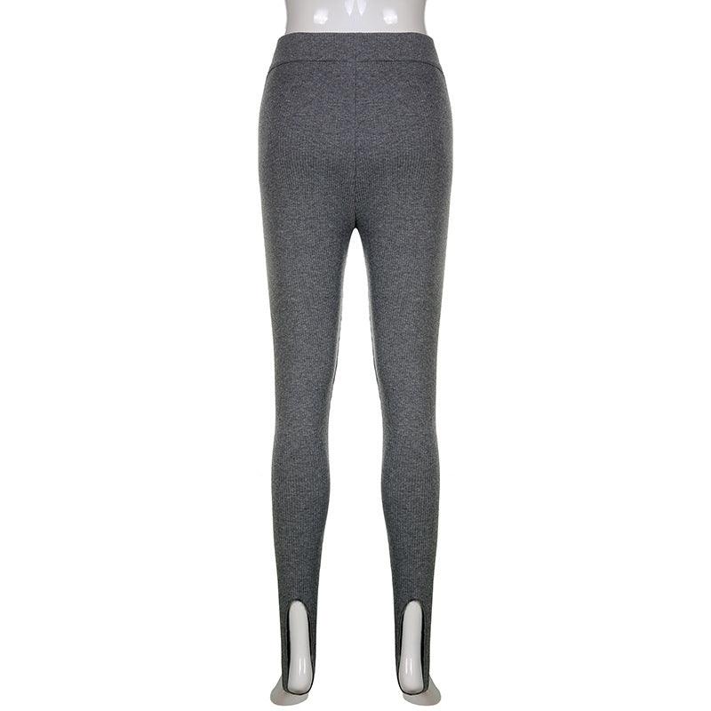 Pantalon élégant en coton taille haute pour le fitness, décontracté printemps, nouveau legging moulant pour femme, legging de fitness sans couture pour femme, legging push-up sans couture, pantalon d'entraînement respirant.