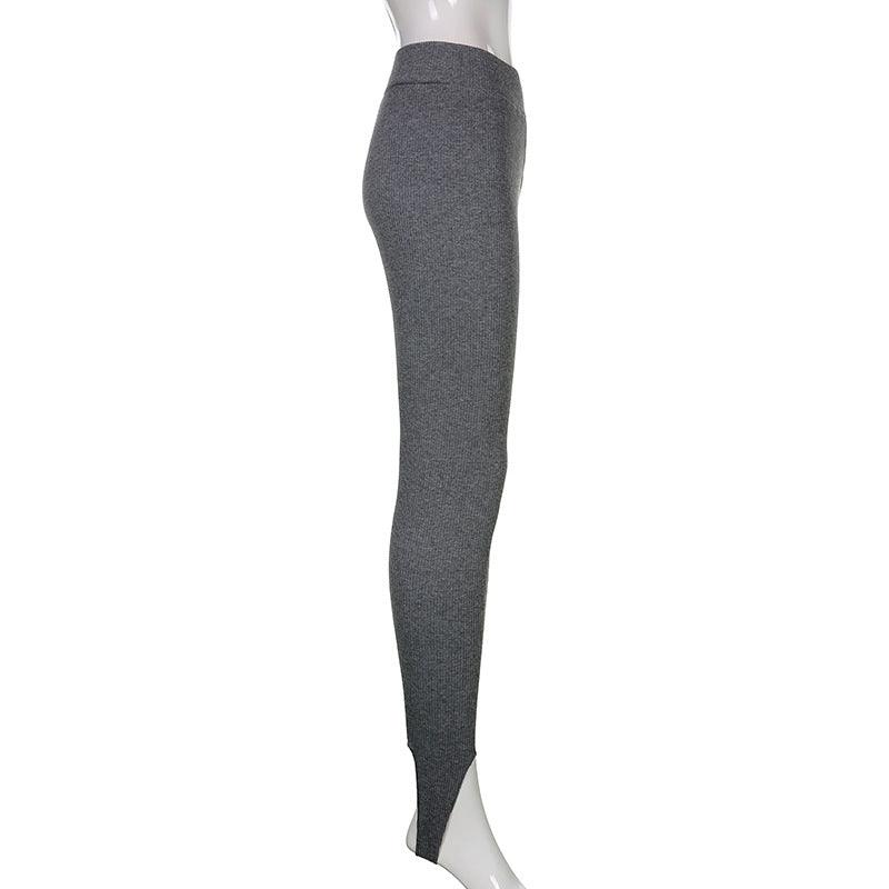 Pantalon élégant en coton taille haute pour le fitness, décontracté printemps, nouveau legging moulant pour femme, legging de fitness sans couture pour femme, legging push-up sans couture, pantalon d'entraînement respirant.