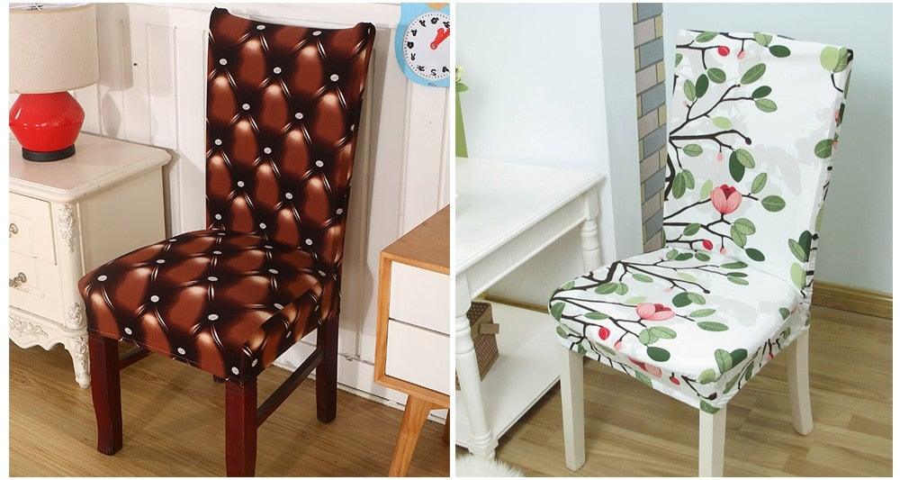 Housses de chaise de cuisine élégantes, extensibles, pour chaises, housses de chaise, couvre-meubles, housse de chaise grise, lavable, anti-poussière, protecteur de siège pour hôtel, bureau, cérémonie, banquet, mariage, fête