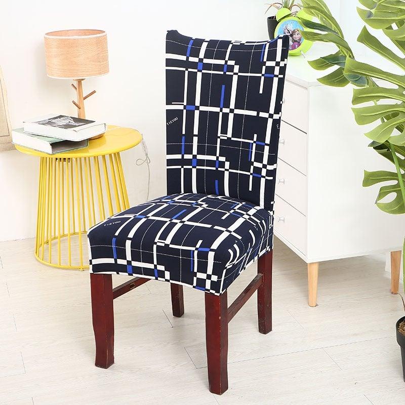 Housses de chaise de cuisine élégantes, extensibles, pour chaises, housses de chaise, couvre-meubles, housse de chaise grise, lavable, anti-poussière, protecteur de siège pour hôtel, bureau, cérémonie, banquet, mariage, fête