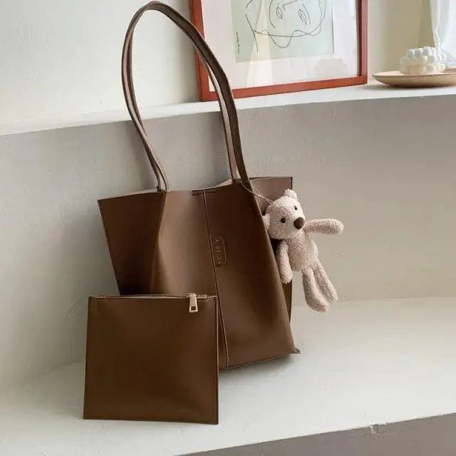 Ensemble / Sac à main 2 pièces élégant pour femme Sac bandoulière femme grand Sac à main pour femme