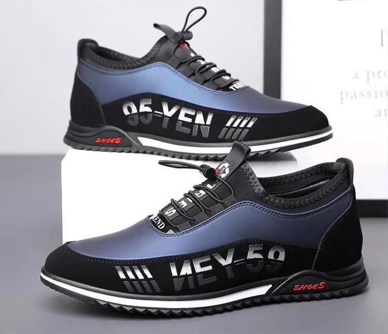 Chaussures de conduite élégantes en cuir pour hommes, mocassins de luxe décontractés noirs, baskets de marche décontractées légères antidérapantes, basses respirantes en cuir, baskets professionnelles pour hommes