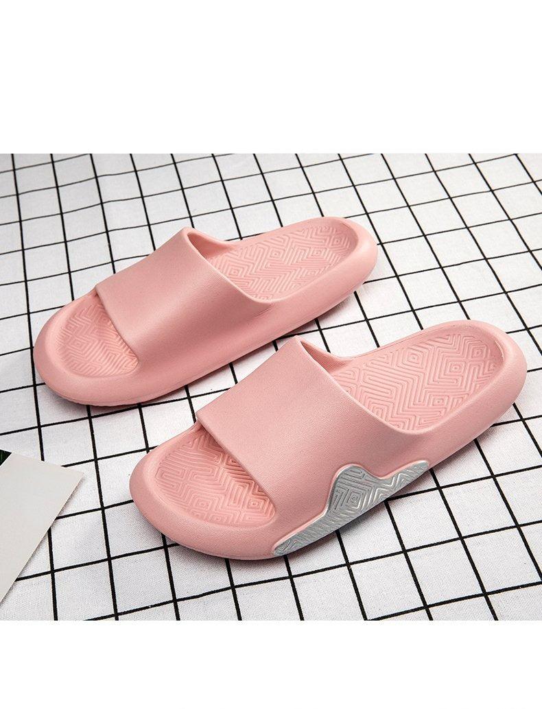 Pantoufles Élégantes Noires pour Hommes, Douces et Légères, Antidérapantes, pour la Maison, Chaussons d'Été Anti-Odeurs, Chaussures de Douche Mixtes en EVA, Mousse de Massage, Ultra Douces et Antidérapantes