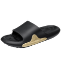 Pantoufles Élégantes Noires pour Hommes, Douces et Légères, Antidérapantes, pour la Maison, Chaussons d'Été Anti-Odeurs, Chaussures de Douche Mixtes en EVA, Mousse de Massage, Ultra Douces et Antidérapantes